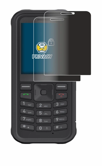 Immagine del dispositivo Sonim XP100 con un'ampia varietà di protezioni per lo schermo.