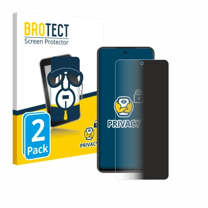 Parte frontale di una confezione del prodotto con il logo del marchio BROTECT. Accanto è raffigurato il dispositivo Nubia Focu