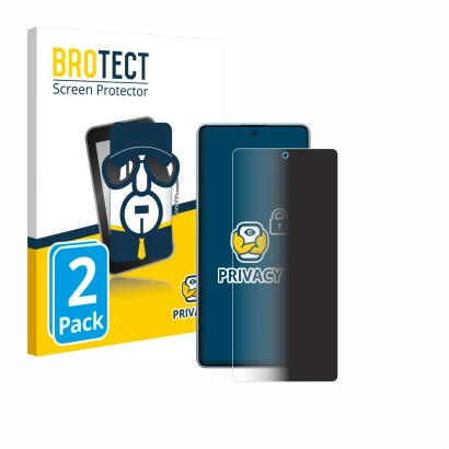 Parte frontale di una confezione del prodotto con il logo del marchio BROTECT. Accanto è raffigurato il dispositivo Xiaomi Red
