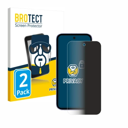 Parte frontale di una confezione del prodotto con il logo del marchio BROTECT. Accanto è raffigurato il dispositivo Google Pix