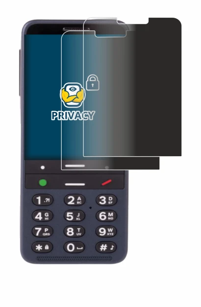 Immagine del dispositivo BlindShell Classic 3 con un'ampia varietà di protezioni per lo schermo.