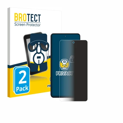 Parte frontale di una confezione del prodotto con il logo del marchio BROTECT. Accanto è raffigurato il dispositivo Motorola M