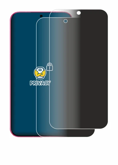 Immagine del dispositivo Huawei Pura 80 con un'ampia varietà di protezioni per lo schermo.