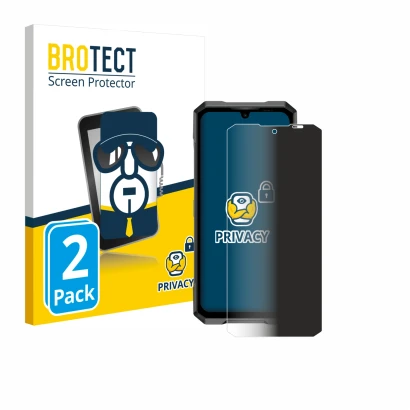 Parte frontale di una confezione del prodotto con il logo del marchio BROTECT. Accanto è raffigurato il dispositivo Doogee Bla