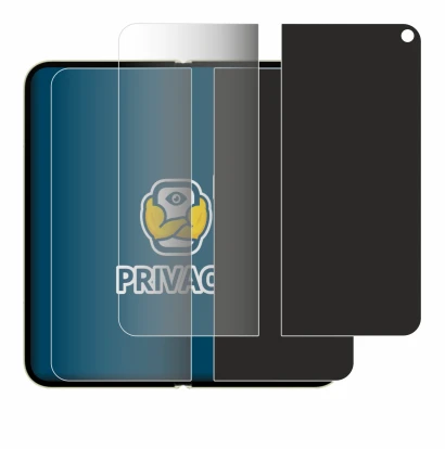 Immagine del dispositivo Google Pixel 10 Pro Fold (Display interno) con un'ampia varietà di protezioni per lo schermo.