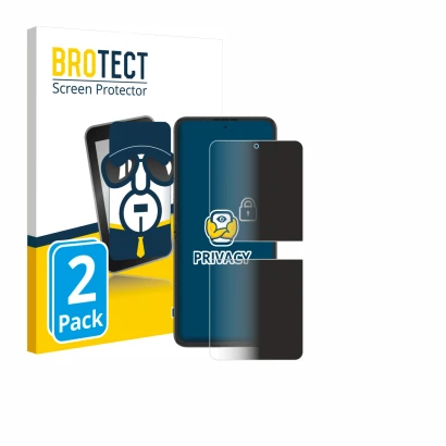 Parte frontale di una confezione del prodotto con il logo del marchio BROTECT. Accanto è raffigurato il dispositivo Nubia Flip