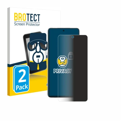 Parte frontale di una confezione del prodotto con il logo del marchio BROTECT. Accanto è raffigurato il dispositivo Oppo Find 