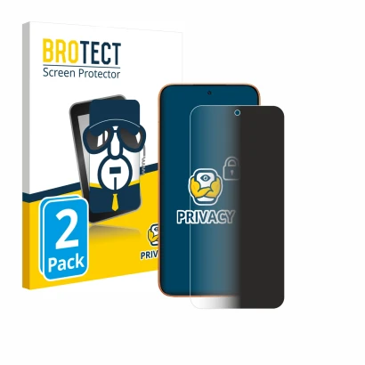 Parte frontale di una confezione del prodotto con il logo del marchio BROTECT. Accanto è raffigurato il dispositivo Xiaomi Red