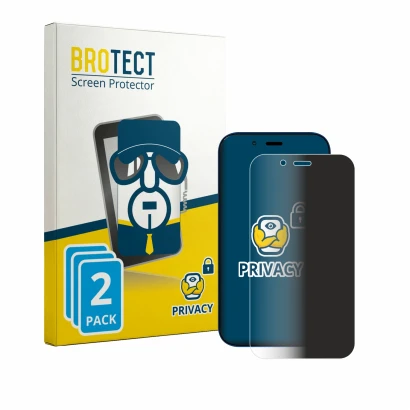 Parte frontale di una confezione del prodotto con il logo del marchio BROTECT. Accanto è raffigurato il dispositivo Hisense U9