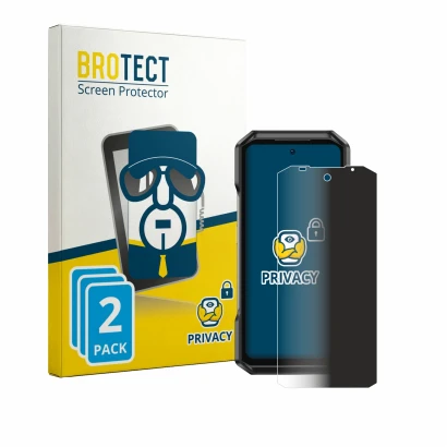 Parte frontale di una confezione del prodotto con il logo del marchio BROTECT. Accanto è raffigurato il dispositivo Ulefone Ar