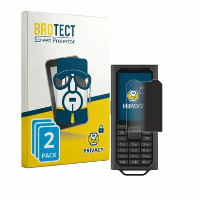 Parte frontale di una confezione del prodotto con il logo del marchio BROTECT. Accanto è raffigurato il dispositivo HMD Terra