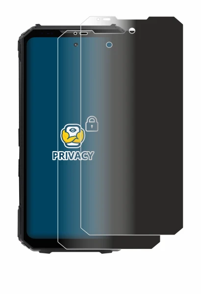 Immagine del dispositivo Doogee V Max LR con un'ampia varietà di protezioni per lo schermo.