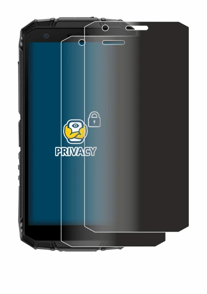 Immagine del dispositivo Doogee Fire 3 con un'ampia varietà di protezioni per lo schermo.