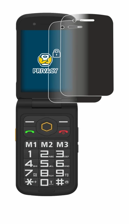 Immagine del dispositivo AGM M8 FLIP con un'ampia varietà di protezioni per lo schermo.