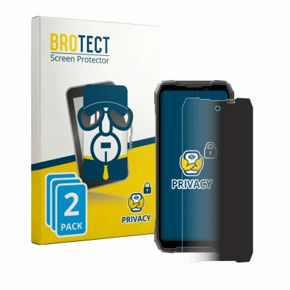 Parte frontale di una confezione del prodotto con il logo del marchio BROTECT. Accanto è raffigurato il dispositivo Blackview 