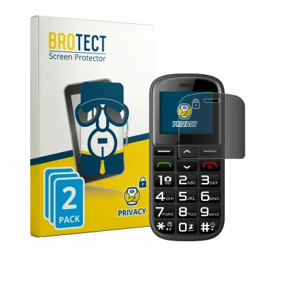 Parte frontale di una confezione del prodotto con il logo del marchio BROTECT. Accanto è raffigurato il dispositivo artfone CS