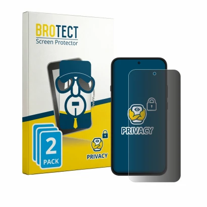 Parte frontale di una confezione del prodotto con il logo del marchio BROTECT. Accanto è raffigurato il dispositivo Nothing Ph