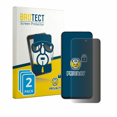 Parte frontale di una confezione del prodotto con il logo del marchio BROTECT. Accanto è raffigurato il dispositivo realme Nar