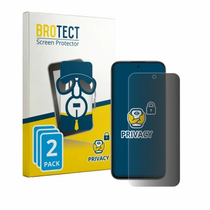 Parte frontale di una confezione del prodotto con il logo del marchio BROTECT. Accanto è raffigurato il dispositivo Honor X7e