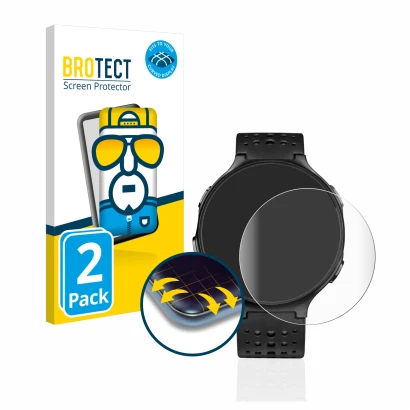 Parte frontale di una confezione del prodotto con il logo del marchio BROTECT. Accanto è raffigurato il dispositivo Garmin For