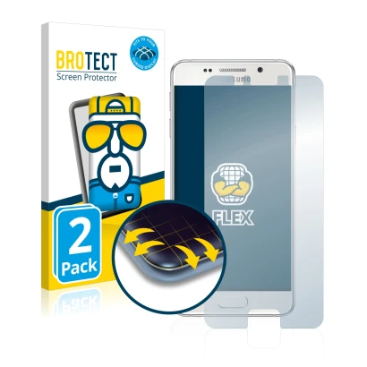 Parte frontale di una confezione del prodotto con il logo del marchio BROTECT. Accanto è raffigurato il dispositivo Samsung Ga