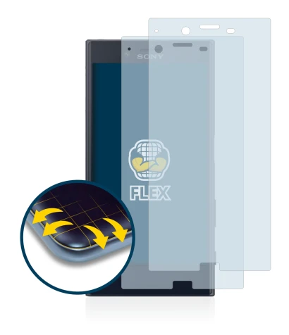 Immagine del dispositivo Sony Xperia XZ con un'ampia varietà di protezioni per lo schermo.