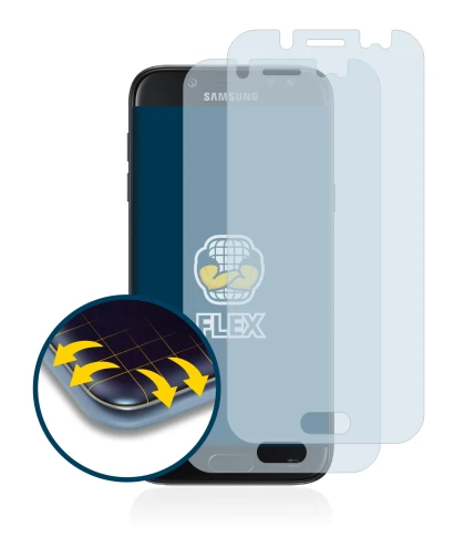 Immagine del dispositivo Samsung Galaxy J5 2017 con un'ampia varietà di protezioni per lo schermo.