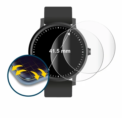 Immagine del dispositivo Orologi (Circolare, ø: 41.5 mm) con un'ampia varietà di protezioni per lo schermo.