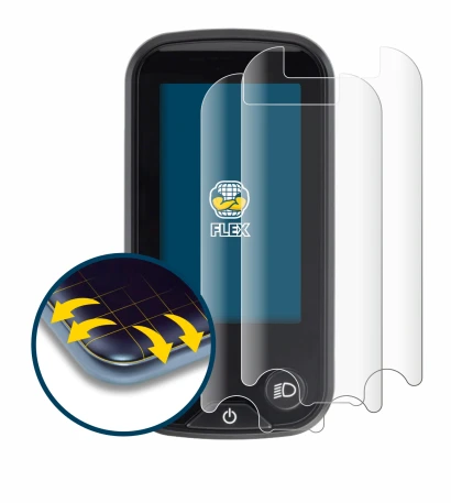 Immagine del dispositivo Shimano Steps SC-E6100 con un'ampia varietà di protezioni per lo schermo.