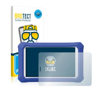 Parte frontale di una confezione del prodotto con il logo del marchio BROTECT. Accanto è raffigurato il dispositivo Cubot X20