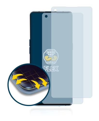Immagine del dispositivo Oppo Reno 4 Pro con un'ampia varietà di protezioni per lo schermo.
