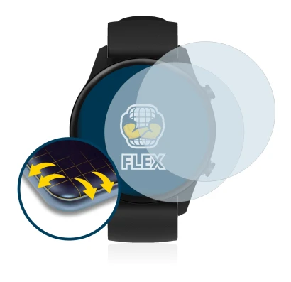 Immagine del dispositivo Xiaomi Mi Watch 2021 con un'ampia varietà di protezioni per lo schermo.