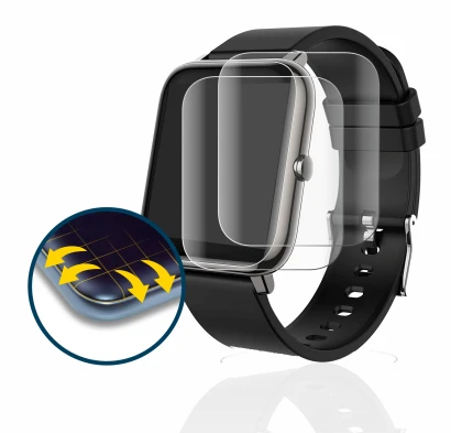 Immagine del dispositivo Popglory P22 con un'ampia varietà di protezioni per lo schermo.