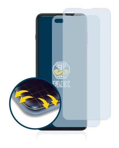 Immagine del dispositivo Motorola G100 con un'ampia varietà di protezioni per lo schermo.