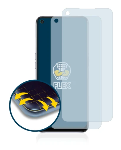 Immagine del dispositivo Oppo A54 5G con un'ampia varietà di protezioni per lo schermo.