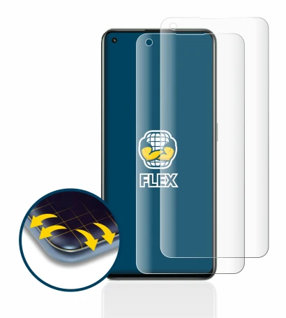 Immagine del dispositivo realme GT 2 Pro con un'ampia varietà di protezioni per lo schermo.