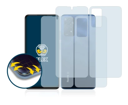 Immagine del dispositivo Xiaomi Redmi Note 11 Pro 5G (Fronte+Retro) con un'ampia varietà di protezioni per lo schermo.