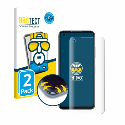 Parte frontale di una confezione del prodotto con il logo del marchio BROTECT. Accanto è raffigurato il dispositivo ASUS ZenFo