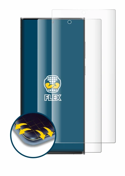 Immagine del dispositivo Samsung Galaxy S22 Ultra 5G (case-friendly) con un'ampia varietà di protezioni per lo schermo.