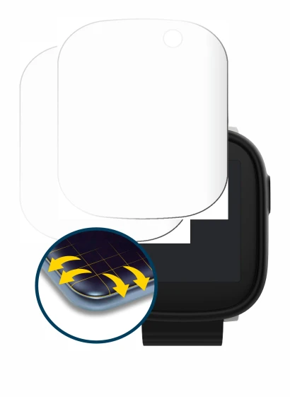 Immagine del dispositivo Xplora X6 Play 2022 (1a generación) con un'ampia varietà di protezioni per lo schermo.