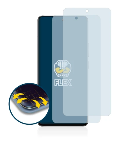 Immagine del dispositivo Xiaomi 13 Pro con un'ampia varietà di protezioni per lo schermo.