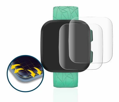 Immagine del dispositivo Garmin Bounce con un'ampia varietà di protezioni per lo schermo.