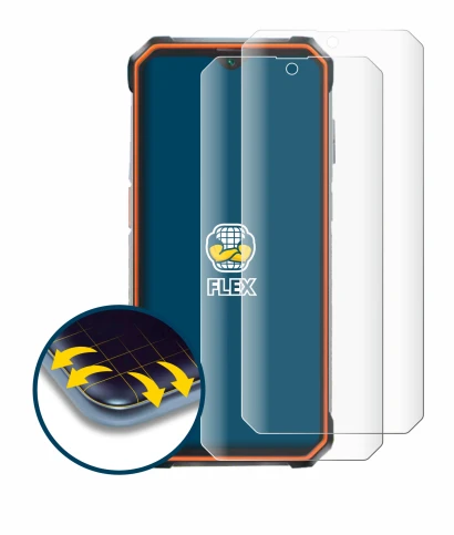 Immagine del dispositivo Blackview BV9200 con un'ampia varietà di protezioni per lo schermo.
