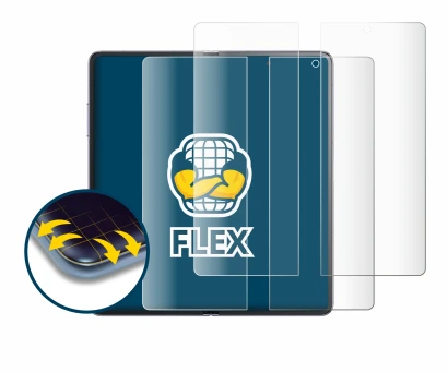 Immagine del dispositivo Honor Magic V2 (Display interno) con un'ampia varietà di protezioni per lo schermo.