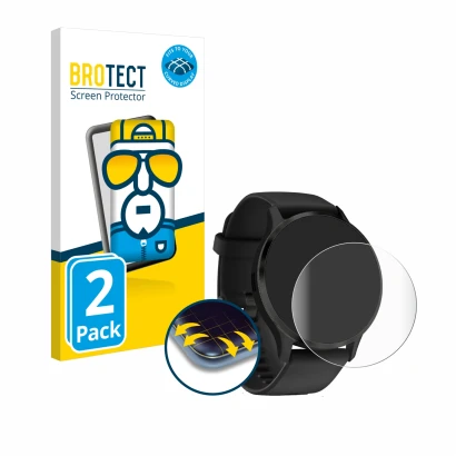 Parte frontale di una confezione del prodotto con il logo del marchio BROTECT. Accanto è raffigurato il dispositivo Garmin Ven