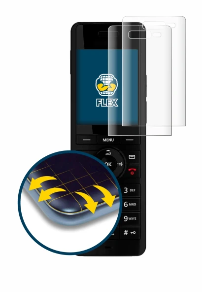 Immagine del dispositivo AVM Fritz!Fon X6 Black con un'ampia varietà di protezioni per lo schermo.