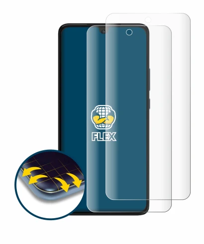 Immagine del dispositivo Motorola Moto G84 con un'ampia varietà di protezioni per lo schermo.