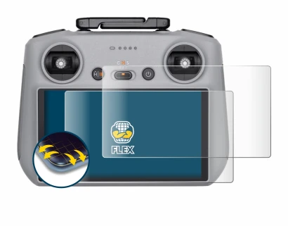 Immagine del dispositivo DJI RC 2 con un'ampia varietà di protezioni per lo schermo.