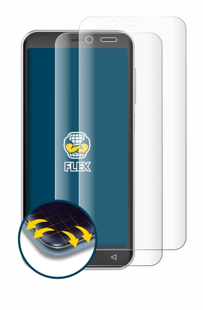 Immagine del dispositivo Emporia Smart 5 Mini con un'ampia varietà di protezioni per lo schermo.