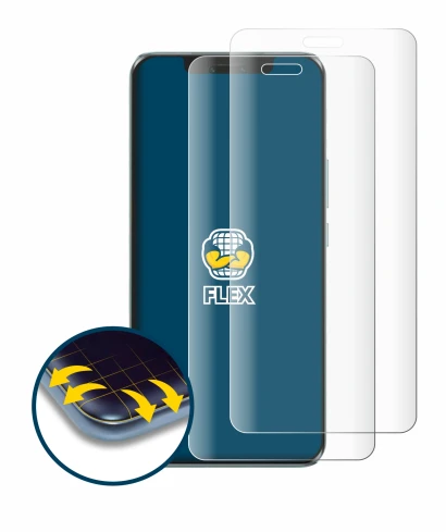 Immagine del dispositivo Honor Magic 6 Pro con un'ampia varietà di protezioni per lo schermo.